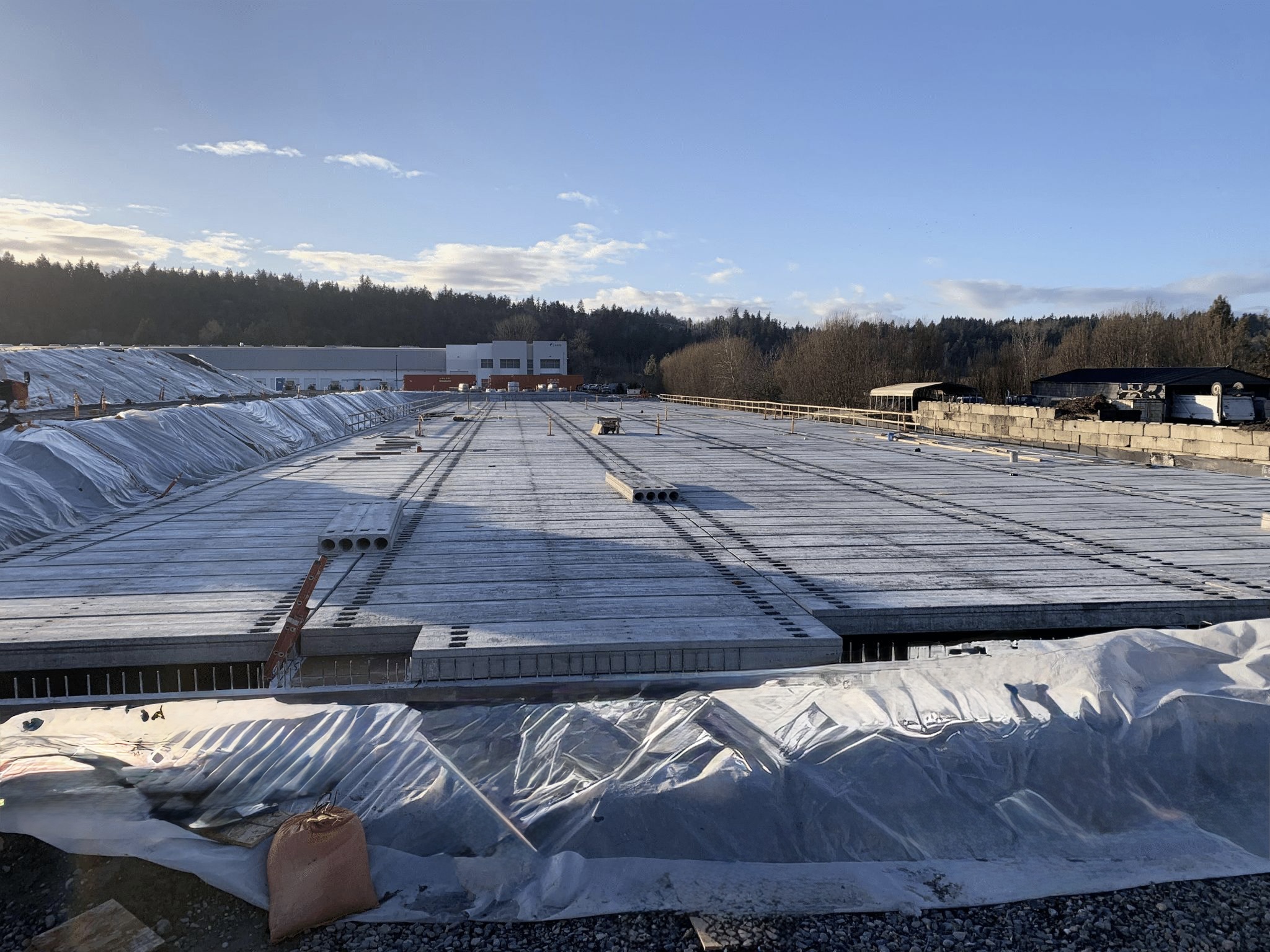 Prologis stormwater detention vault concrete construction